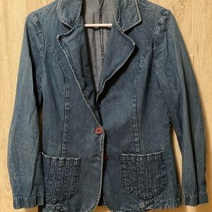 Vintage Blue Jean Blazer
